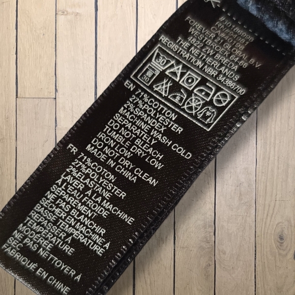 Forever 21 Premium Denim Stretch Skinny Zip Bottom Jeans Size 29 - Picture 12 of 12